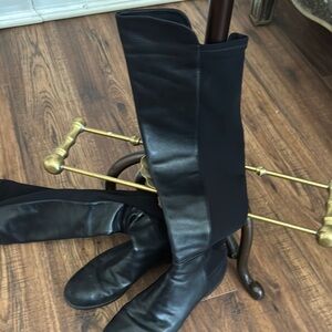 Stuart Weitzman Black Leather Footwear